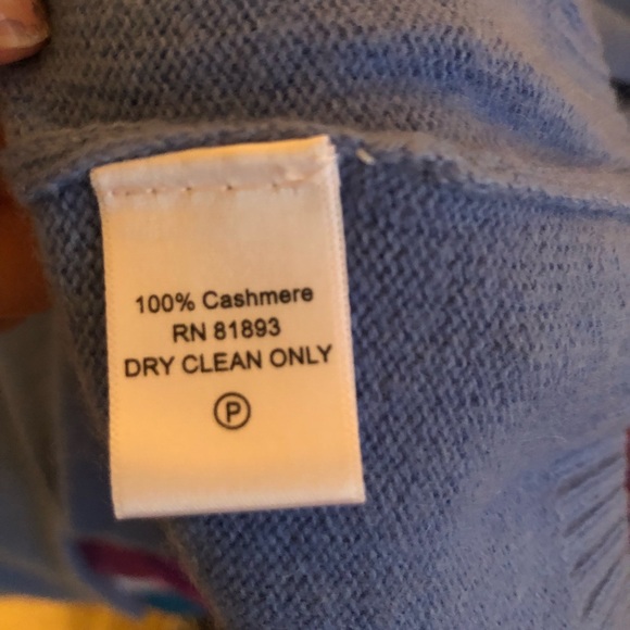 Isaac Mizrahi Live 100% Cashmere Sweater Blue S - Picture 7 of 7